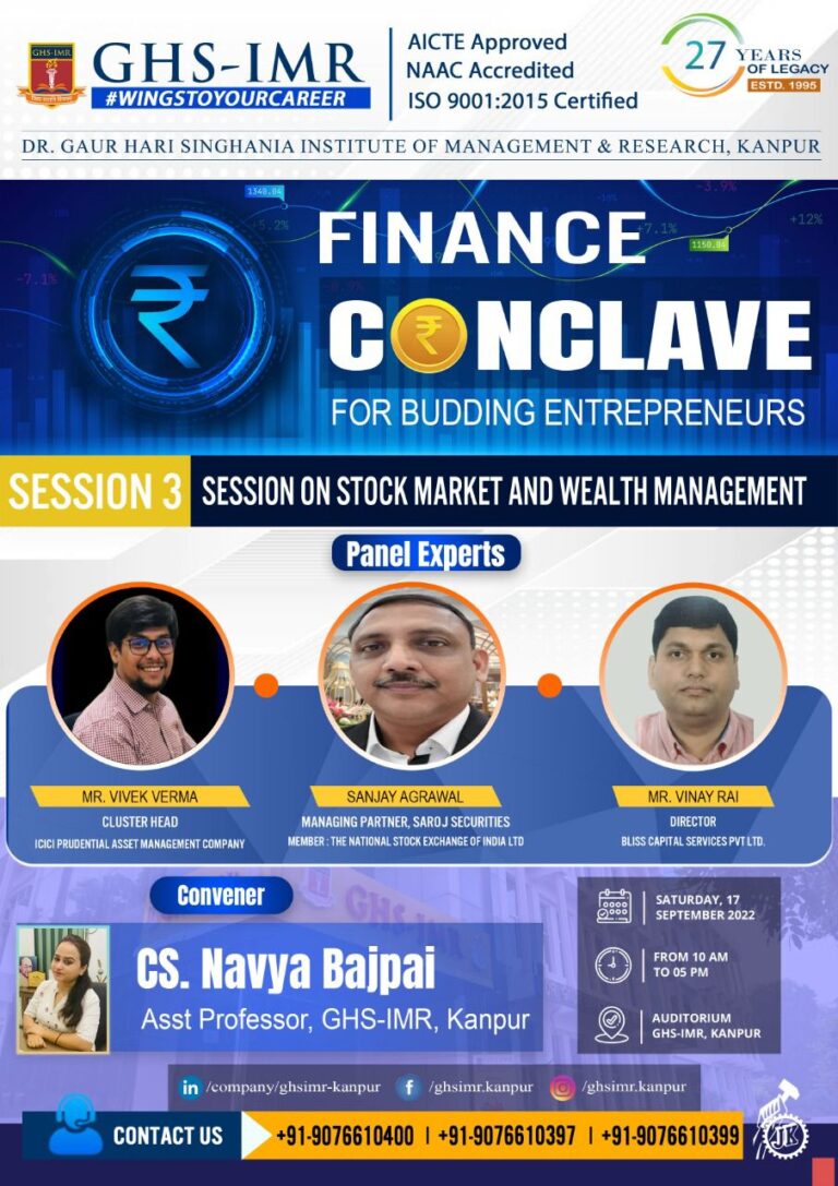 Finance Conclave 2022 – Session 3 “Session on Stock Market and Wealth Management”